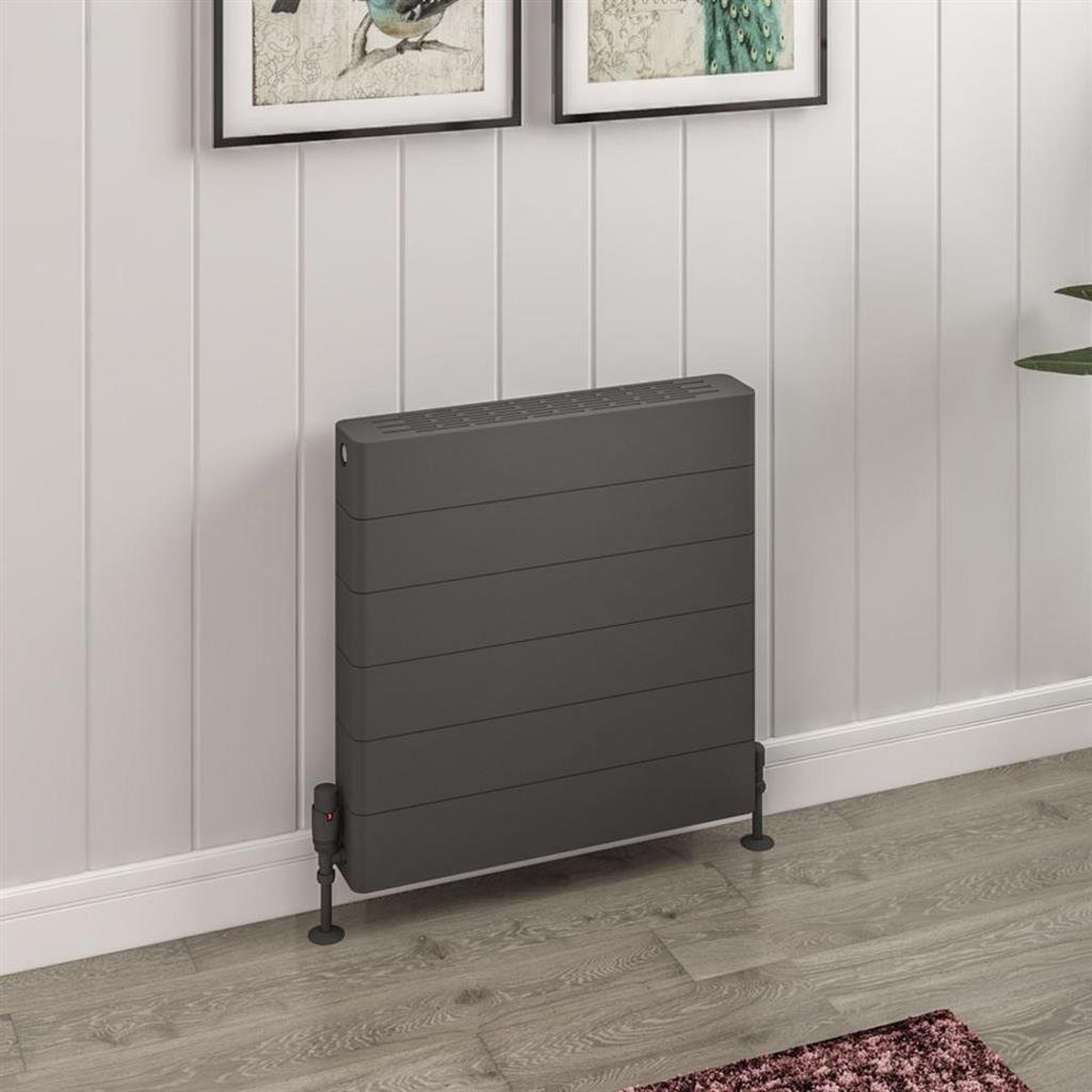 Eastbrook Keynsham Type 22 Compact Flat Panel Designer Radiator With Lined Cover - Matt Anthracite - Image 3