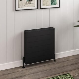 Eastbrook Keynsham Type 22 Compact Flat Panel Designer Radiator With Lined Cover - Matt Black - Image 6