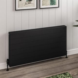 Eastbrook Keynsham Type 22 Compact Flat Panel Designer Radiator With Lined Cover - Matt Black - Image 4