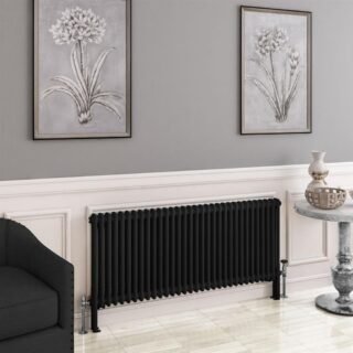 Eastbrook Imperia 2 Column Radiator - Matt Black - Image 22