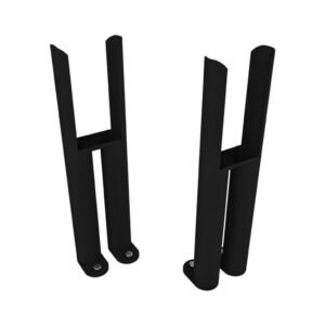 Eastbrook Imperia 2 Column Radiator Feet Pair - Matt Black