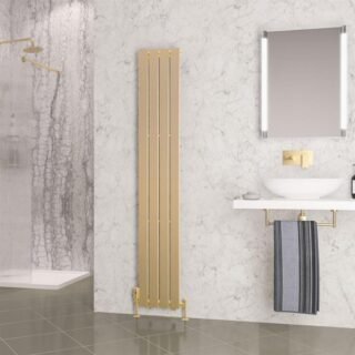 Eastbrook Warrington Type10 Designer Radiator - Brushed Brass - Image 2