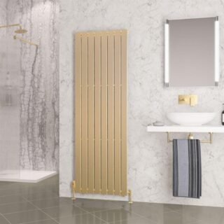 Eastbrook Warrington Type10 Designer Radiator - Brushed Brass - Image 6