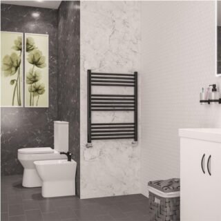Eastbrook Wendover Straight Heated Towel Rail - Black Gold - Image 4
