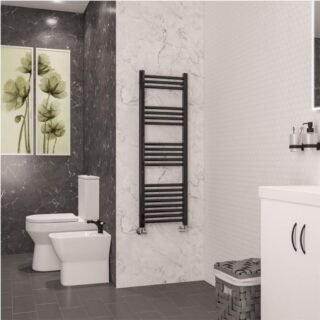 Eastbrook Wendover Straight Heated Towel Rail - Black Gold - Image 5