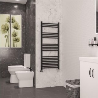 Eastbrook Wendover Straight Heated Towel Rail - Black Gold - Image 6