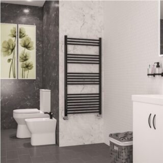 Eastbrook Wendover Straight Heated Towel Rail - Black Gold - Image 7