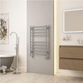 Eastbrook Violla II Stainless Steel Heated Towel Rail - Polished Mirror - Image 2