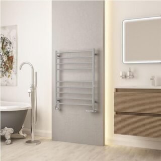 Eastbrook Violla II Stainless Steel Heated Towel Rail - Polished Mirror - Image 3