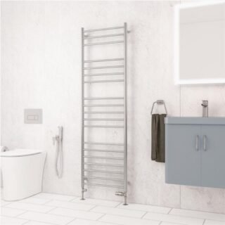 Eastbrook Violla II Stainless Steel Heated Towel Rail - Brushed - Image 6