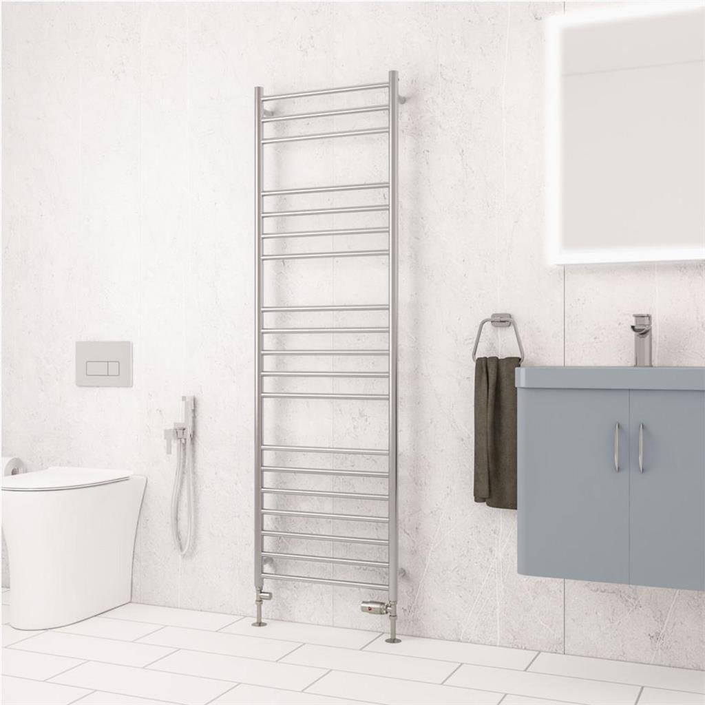Eastbrook Violla II Stainless Steel Heated Towel Rail - Brushed - Image 6