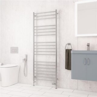 Eastbrook Violla II Stainless Steel Heated Towel Rail - Brushed - Image 7