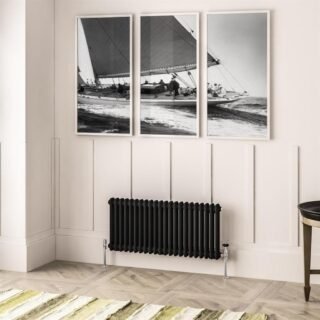 Eastbrook Imperia 2 Column Radiator - Matt Black - Image 11