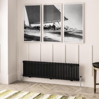 Eastbrook Imperia 2 Column Radiator - Matt Black - Image 13