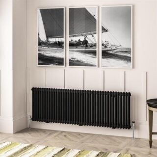 Eastbrook Imperia 2 Column Radiator - Matt Black - Image 24