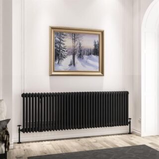 Eastbrook Imperia 3 Column Radiator - Matt Black - Image 26