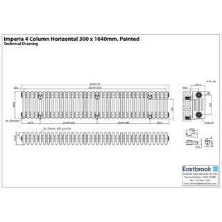 Eastbrook Imperia 4 Column Radiator - Gloss White - Image 19