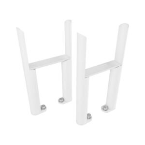 Eastbrook Imperia 4 Column Radiator Feet Pair - Gloss White