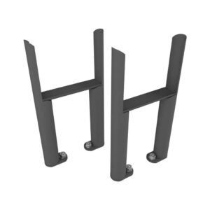 Eastbrook Imperia 4 Column Radiator Feet Pair - Matt Anthracite