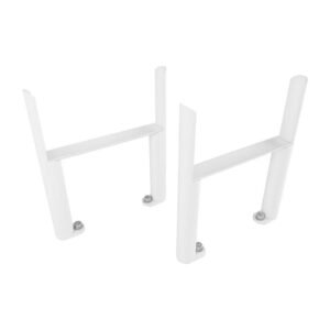 Eastbrook Imperia 6 Column Radiator Feet Pair - Gloss White