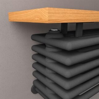 Eastbrook Imperia 6 Column Bench Radiator - Matt Anthracite - Image 4