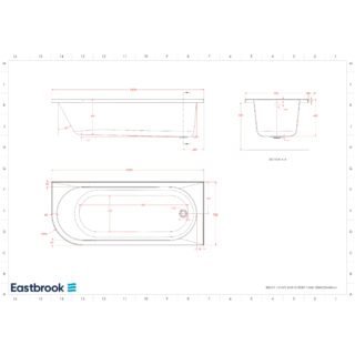 Eastbrook Biscay Single Ended Bath - White - Image 13