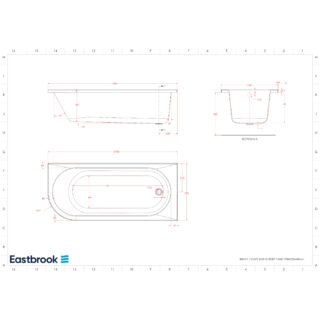 Eastbrook Biscay Beauforte Single Ended Bath - White - Image 11