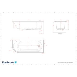 Eastbrook Biscay Beauforte Single Ended Bath - White - Image 9