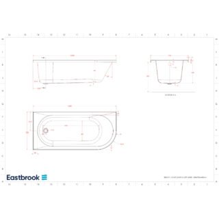 Eastbrook Biscay Beauforte Single Ended Bath - White - Image 4