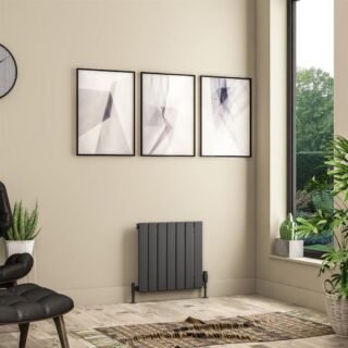 Eastbrook Addington II Type10 Designer Radiator - Matt Anthracite - Image 2