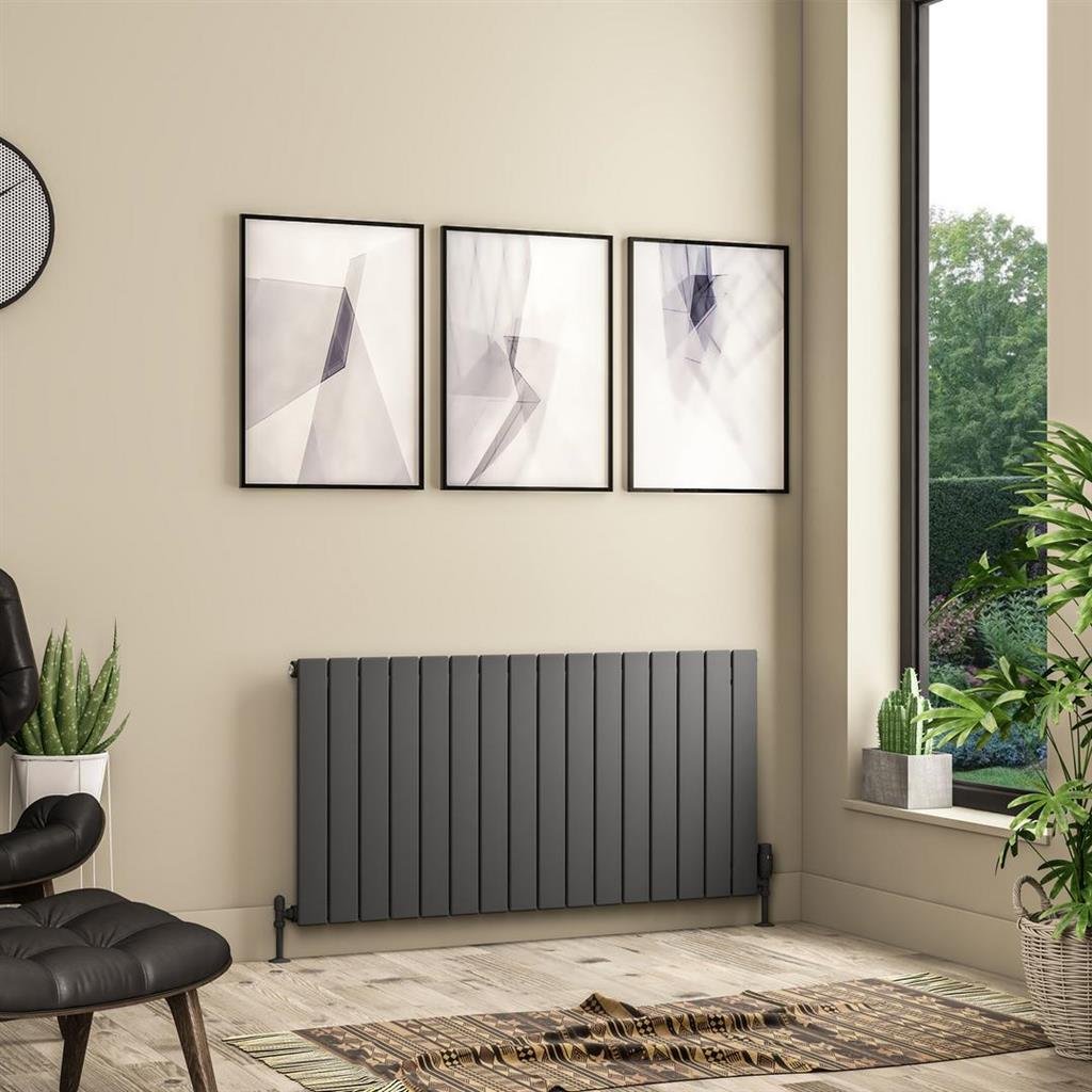 Eastbrook Addington II Type10 Designer Radiator - Matt Anthracite - Image 12