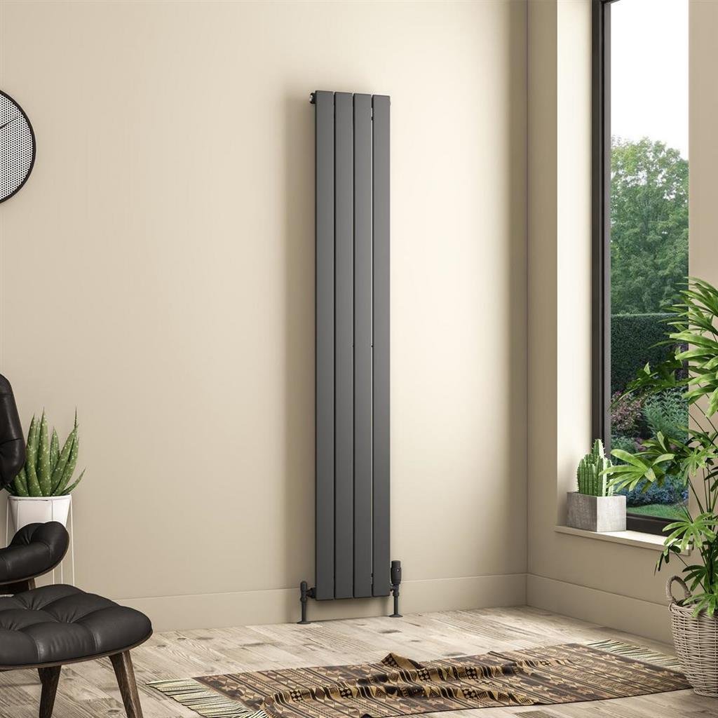 Eastbrook Addington II Type10 Designer Radiator - Matt Anthracite - Image 22