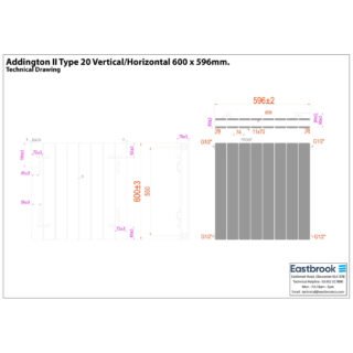 Eastbrook Addington II Type 20 Designer Radiator - Matt Black - Image 25