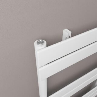 Eastbrook Addington II Type10 Designer Heated Towel Rail - Gloss White - Image 11