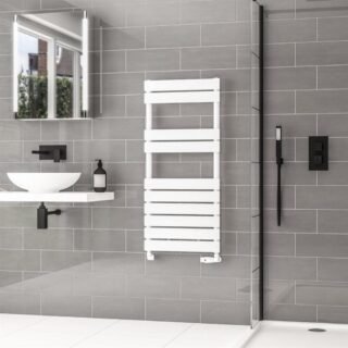 Eastbrook Addington II Type10 Designer Heated Towel Rail - Gloss White - Image 6