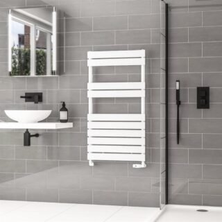 Eastbrook Addington II Type10 Designer Heated Towel Rail - Gloss White - Image 7