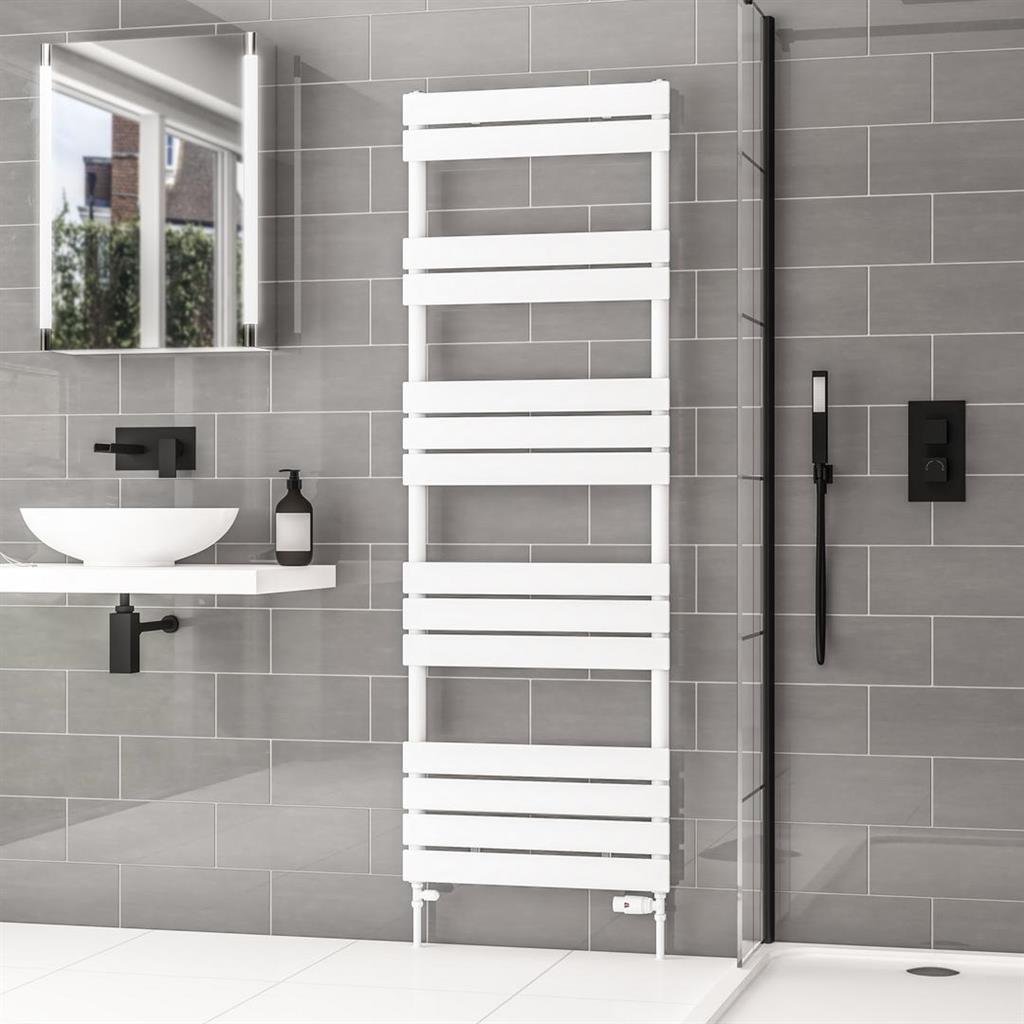 Eastbrook Addington II Type10 Designer Heated Towel Rail - Gloss White - Image 10