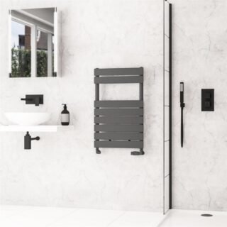 Eastbrook Addington II Type10 Designer Heated Towel Rail - Matt Anthracite - Image 3
