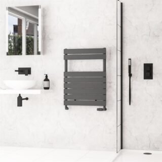 Eastbrook Addington II Type10 Designer Heated Towel Rail - Matt Anthracite - Image 4