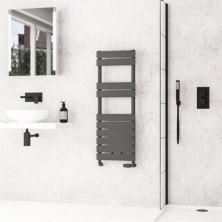 Eastbrook Addington II Type10 Designer Heated Towel Rail - Matt Anthracite - Image 5