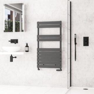 Eastbrook Addington II Type10 Designer Heated Towel Rail - Matt Anthracite - Image 7