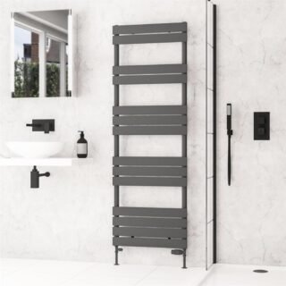 Eastbrook Addington II Type10 Designer Heated Towel Rail - Matt Anthracite - Image 10