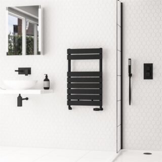 Eastbrook Addington II Type10 Designer Heated Towel Rail - Matt Black - Image 3