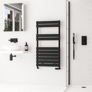 Eastbrook Addington II Type10 Designer Heated Towel Rail - Matt Black - Image 7