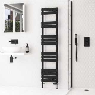 Eastbrook Addington II Type10 Designer Heated Towel Rail - Matt Black - Image 8