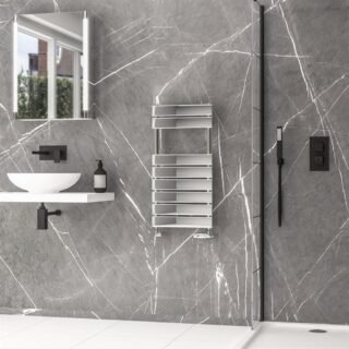 Eastbrook Addington II Type10 Designer Heated Towel Rail - Chrome - Image 2