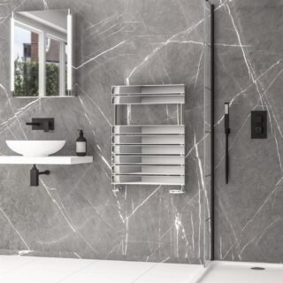 Eastbrook Addington II Type10 Designer Heated Towel Rail - Chrome - Image 4