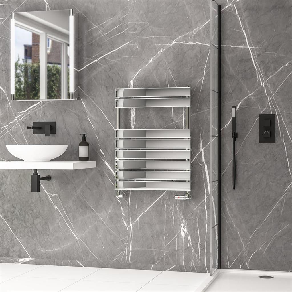 Eastbrook Addington II Type10 Designer Heated Towel Rail - Chrome - Image 4