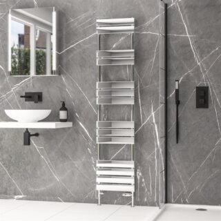 Eastbrook Addington II Type10 Designer Heated Towel Rail - Chrome - Image 8