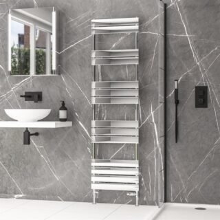 Eastbrook Addington II Type10 Designer Heated Towel Rail - Chrome - Image 9